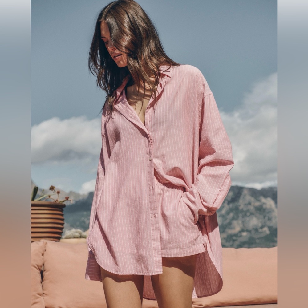 Mikuta The Pink Striped Shirt